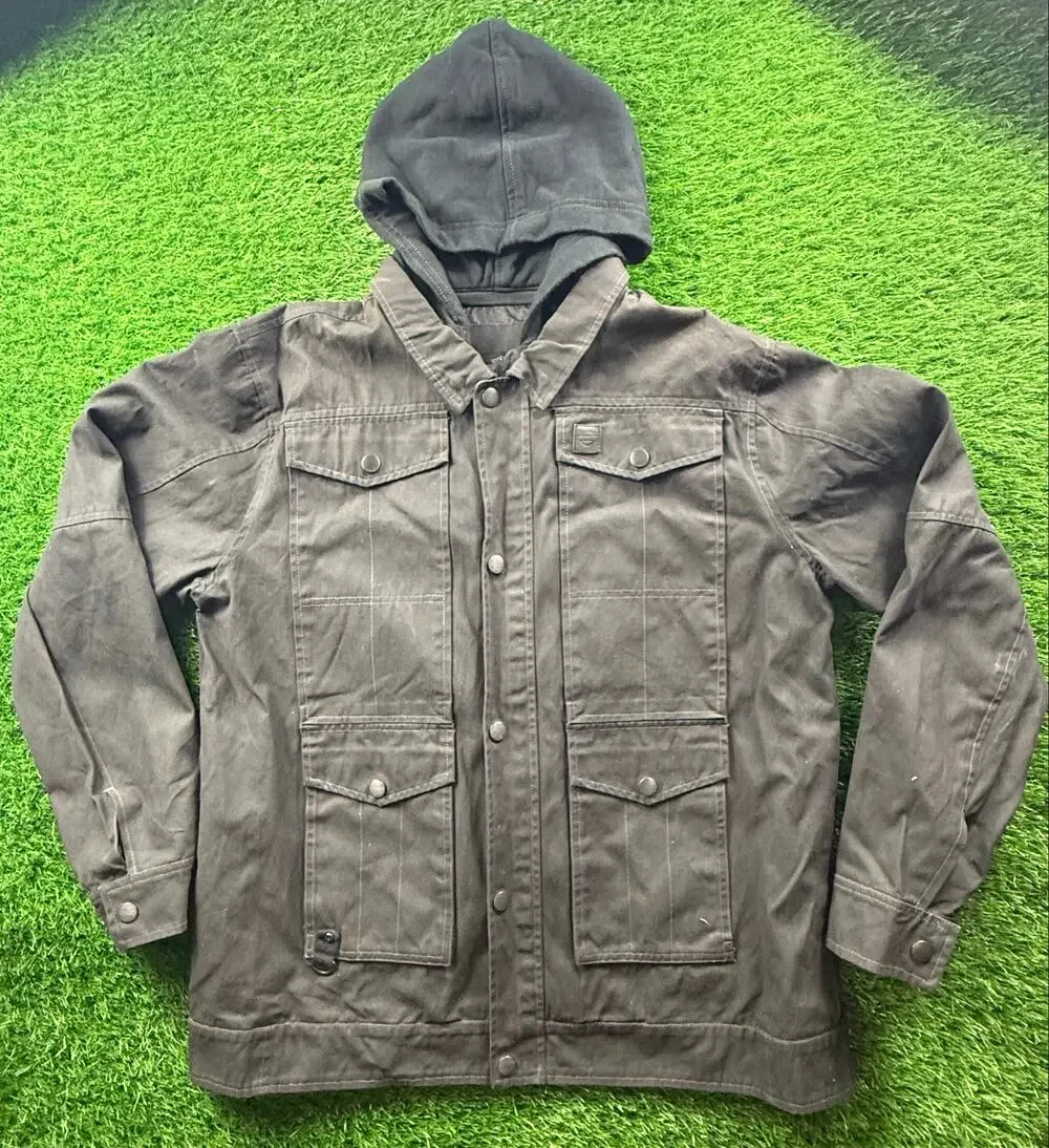 Harley-Davidson® Men's XL Crawford Cargo Jacket Coat, Grey Canvas. 98570-16VM
